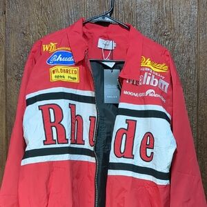 Rhude Racing Team Red Bomber Jacket New Wirh Tags Draft Medium